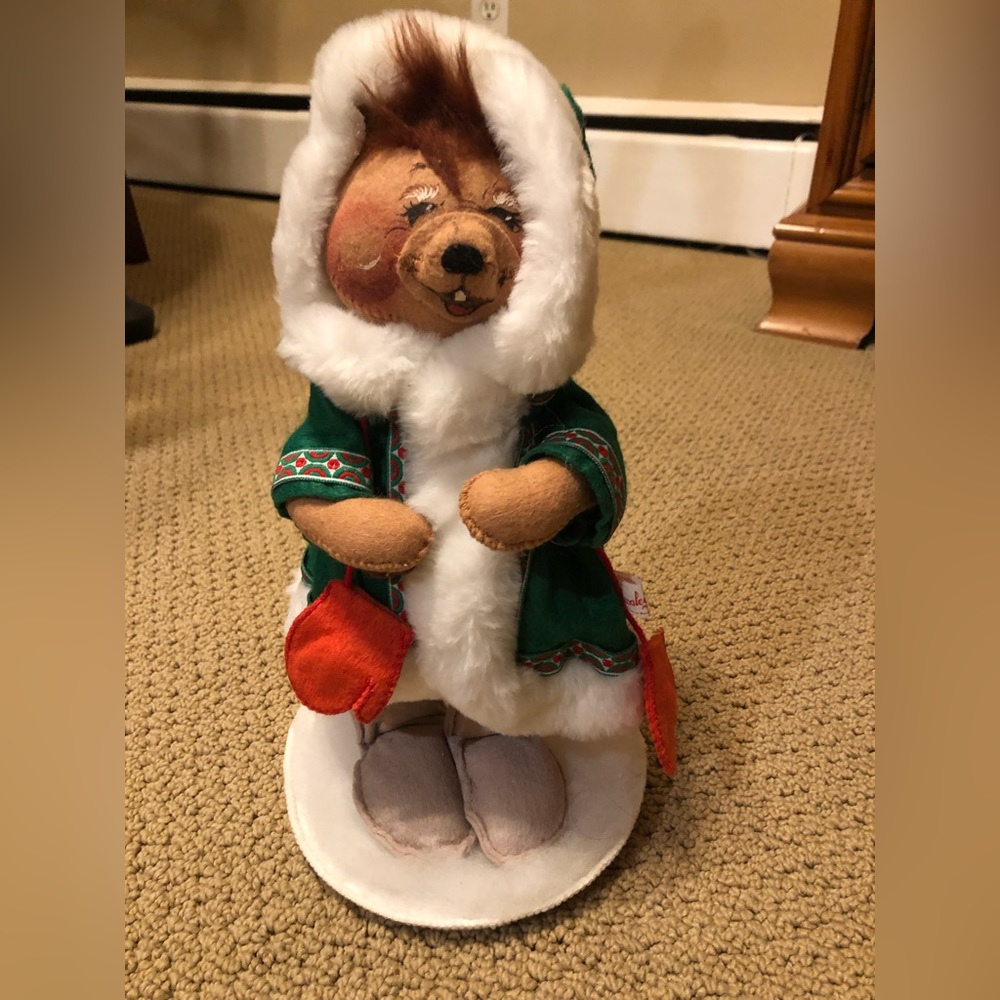 🎅🏽Vintage 1984 Annalee Christmas Bear with Mittens
